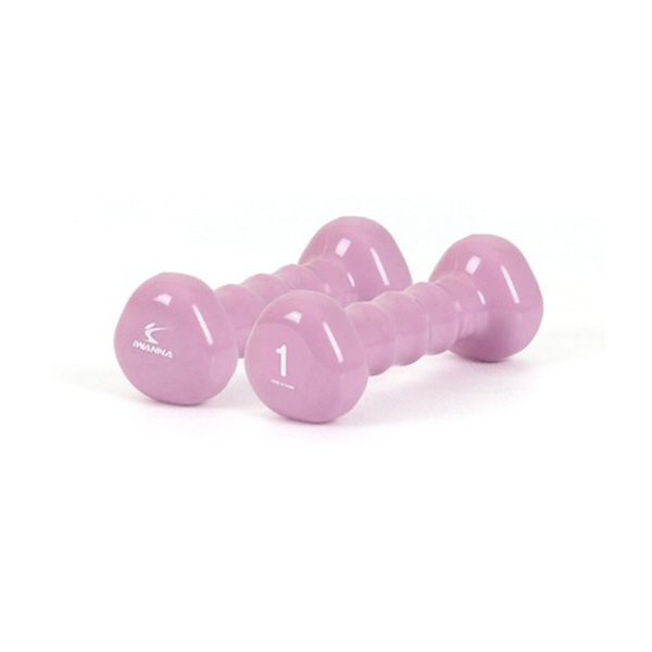 근력운동 간단한운동 PVC 삼각 아령 1kg 스위트라일락