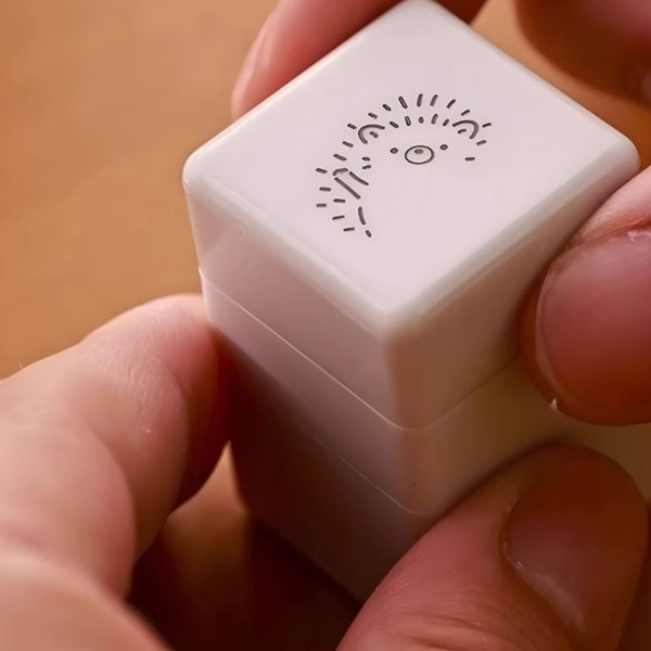 귀여운 동물 미니 스탬프 고슴도치 시바견 고양이