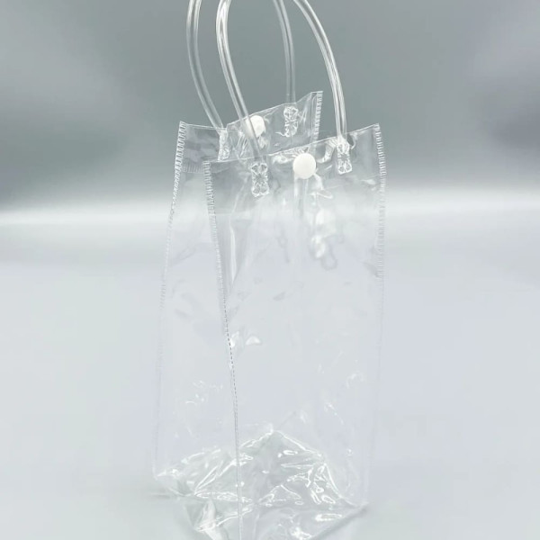 PVC 투명 간식 답례품 꽃 와인 구디백 포장백 10x25
