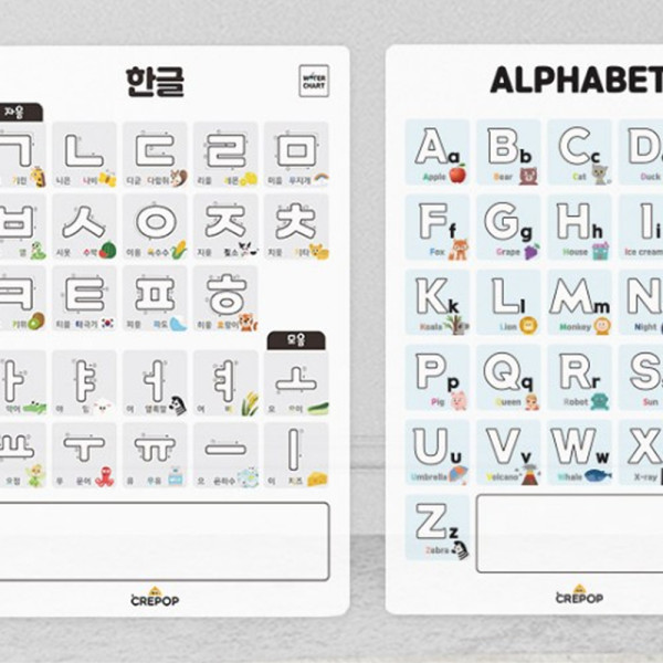 (DD) 크리팝색이 변하는 워터차트(방수포스터)