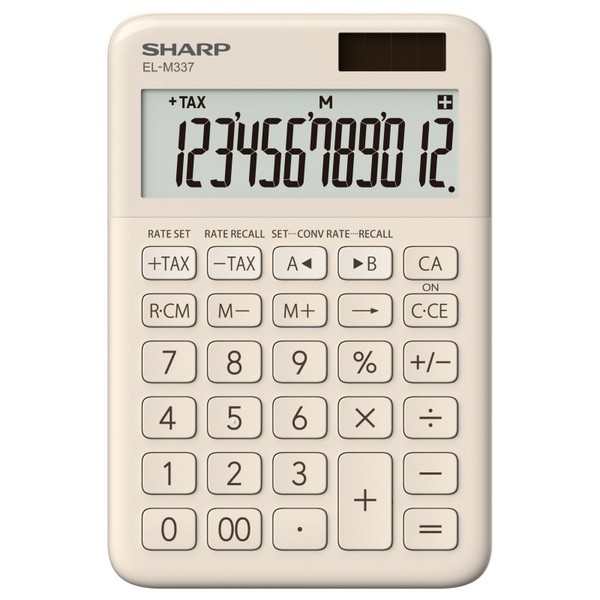 샤프 계산기 EL-M337 베이지