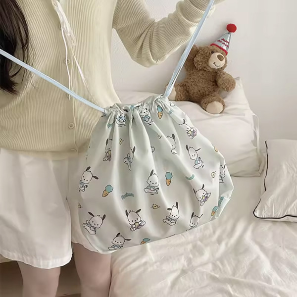 산리오 조리개 에코백-포차코