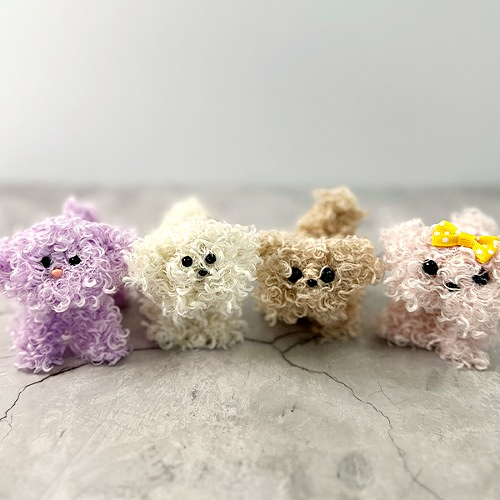 (TD) 푸들 모루 강아지 인형 키링 만들기 - 1인세트