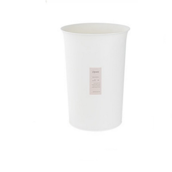 심플 오픈 원형휴지통 20L 화이트