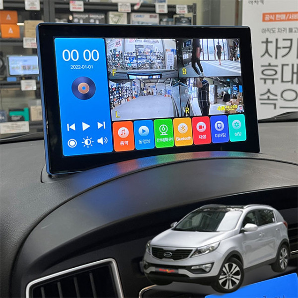 더뉴스포티지R 제임스P 10.1인치 4채널블랙박스