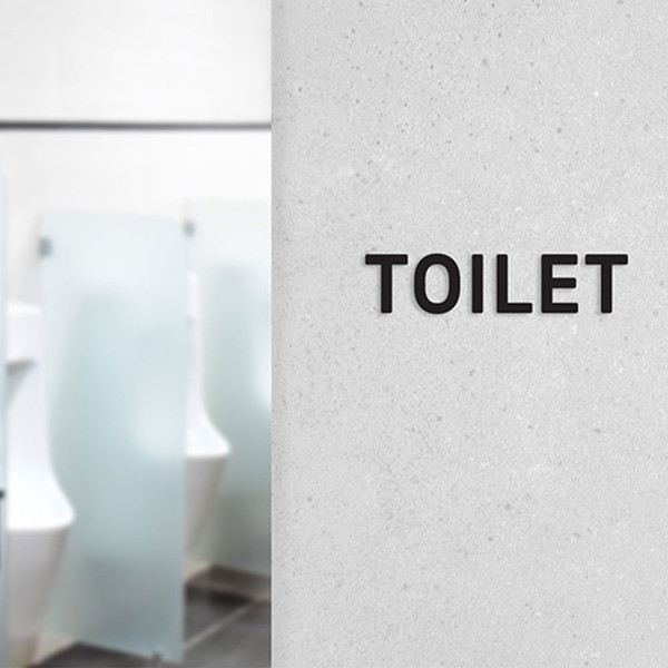 아크릴문자 Toilet 화장실용 문패 3D 글짜