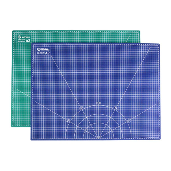 A2 PVC 데스크 커팅매트 고무패드 600x450mm 녹색