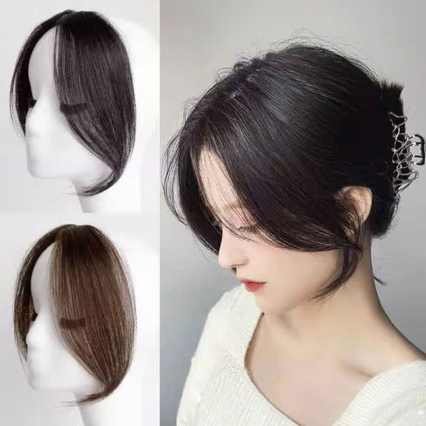 잔솔 긴앞머리 부분 가발 사이드뱅 똑딱이 여자 여신