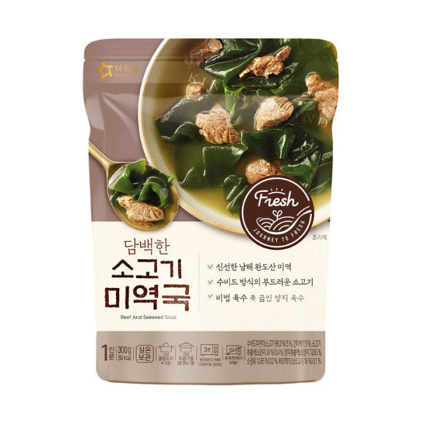 아워홈 담백한 소고기미역국 300g X 6개