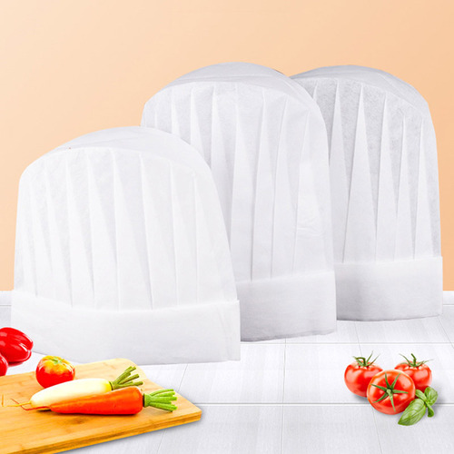 일회용 주방 위생모 조리사 요리사 모자 25P