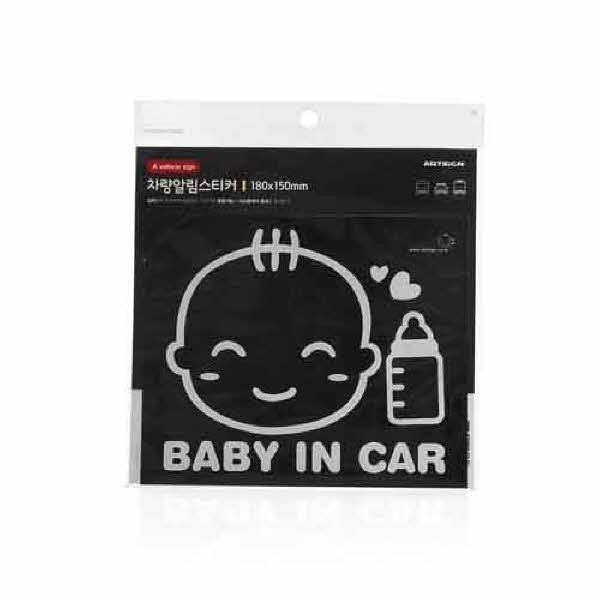 BABY IN CAR 흰색 0019 163x142 1개입