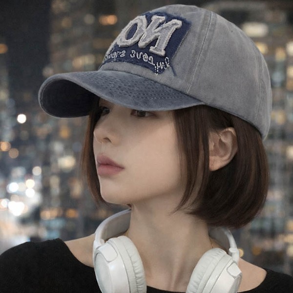 빈티지 청모자 자연스럽게 얼굴 라인을 예쁘게 정리해주는 캐주얼햇BM-406