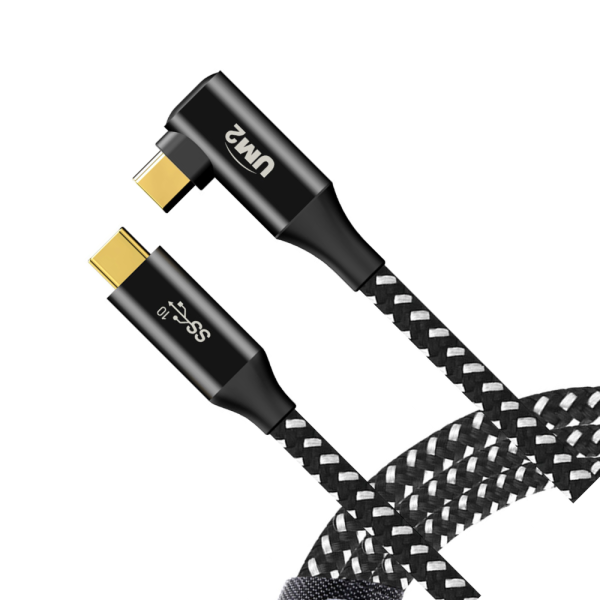 ㄱ자 C타입 고속 충전 케이블 100W GEN2 USB C타입 PD케이블 1M