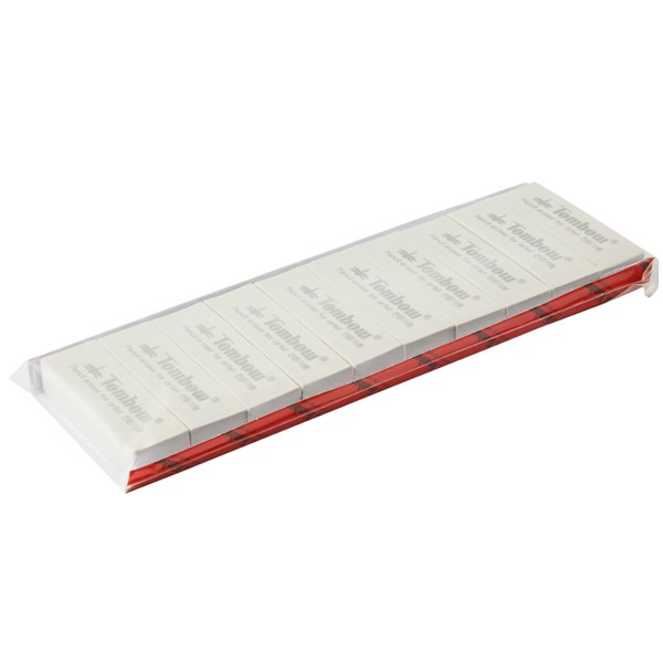 톰보 지우개 10본팩 화방 58×23×12mm