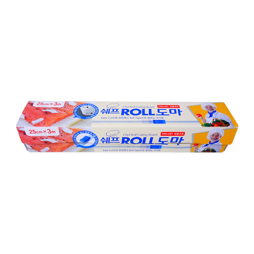 쉐프 ROLL도마25cmx3M 롤도마 위생도마 일회용도마 잘라쓰는도마 시트도마