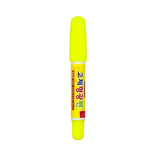 동아 고체형광펜 둥근형 노랑