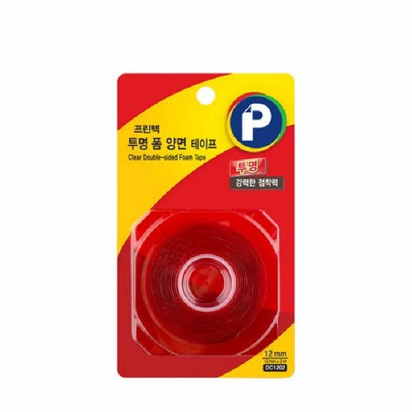 프린텍DC1202강력폼 투명양면테이프-리필(12 x 2)
