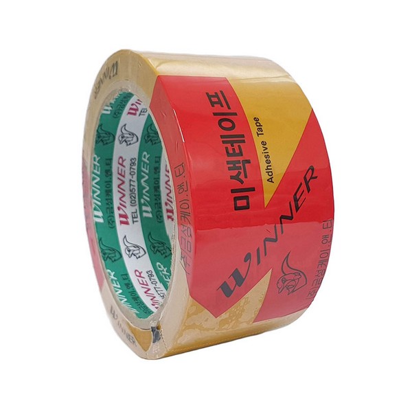 금성 박스 미색 OPP 테이프 아크릴 낱개 48mm x 50M