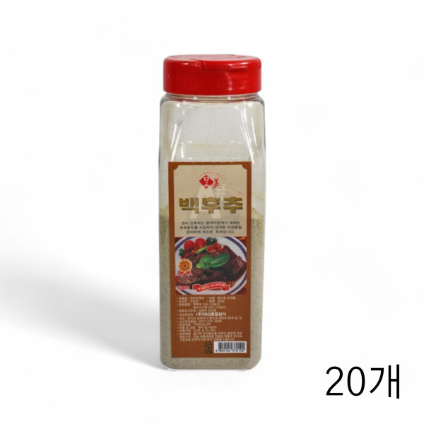 태산종합상사 맛미 백후추 가루 400g X 20개 하얀후추가루 흰후추 분말 백후추파우더