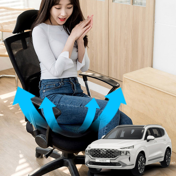 싼타페TM 시원한쿨링팬 메쉬 쿨링방석 호환