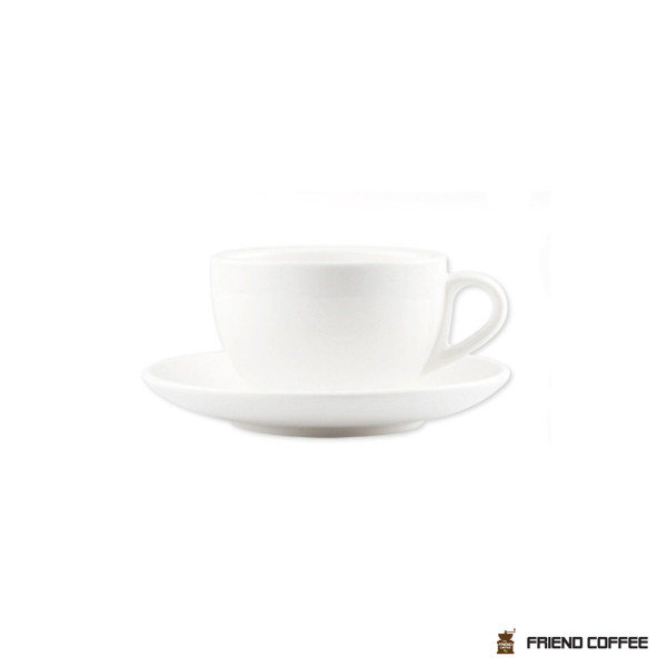 라떼 드립 커피잔 받침 세트 화이트 250ml