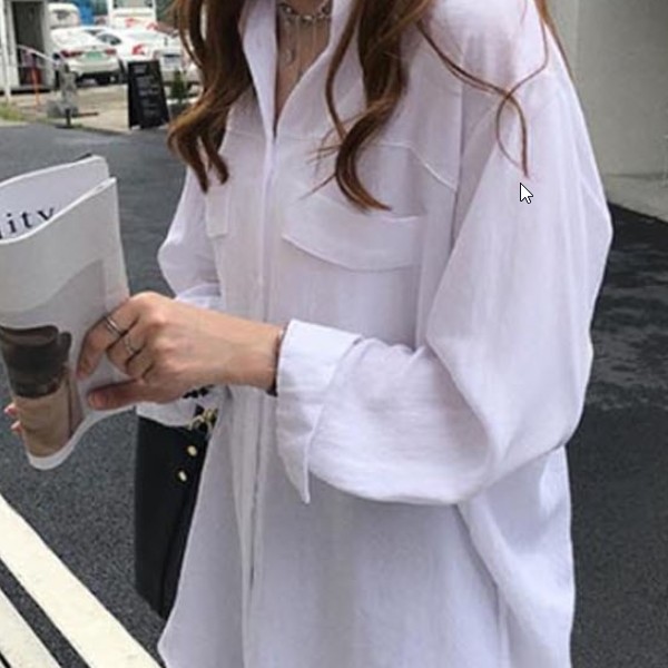 기본 디자인 데일리 클래식 셔츠 여성스러움과 단정함을 동시에 갖춘 심플 베이직 블라우스