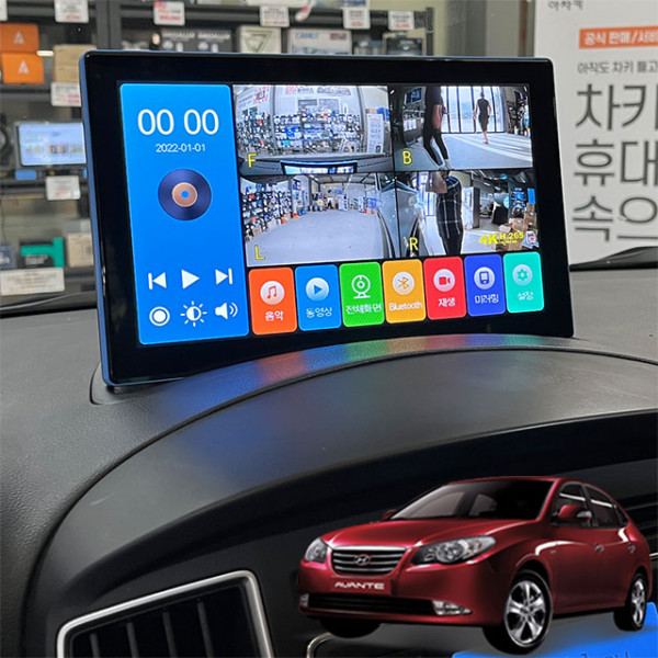 아반떼MD 제임스P 10.1인치 4채널블랙박스