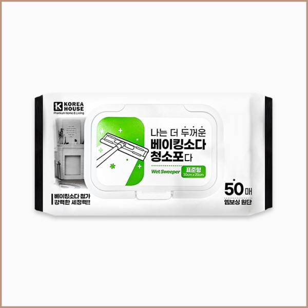 나는 더 두꺼운 베이킹소다 청소포다 캡 50매 중형