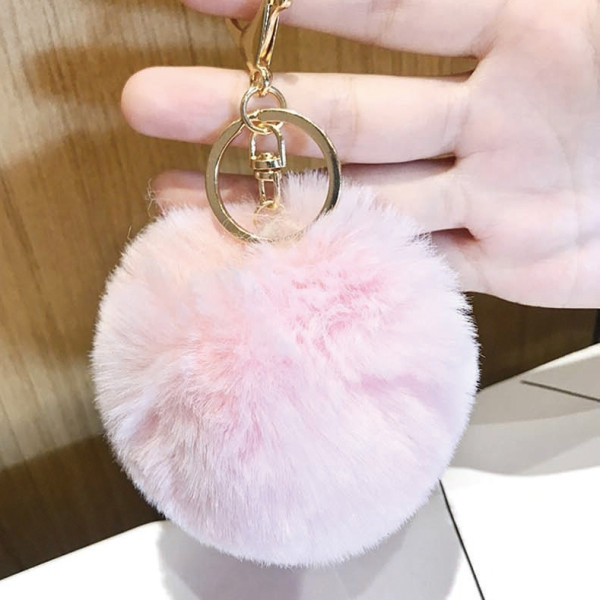 가방 자동차 털 솜털 키링 폼폼이 열쇠고리 키홀더