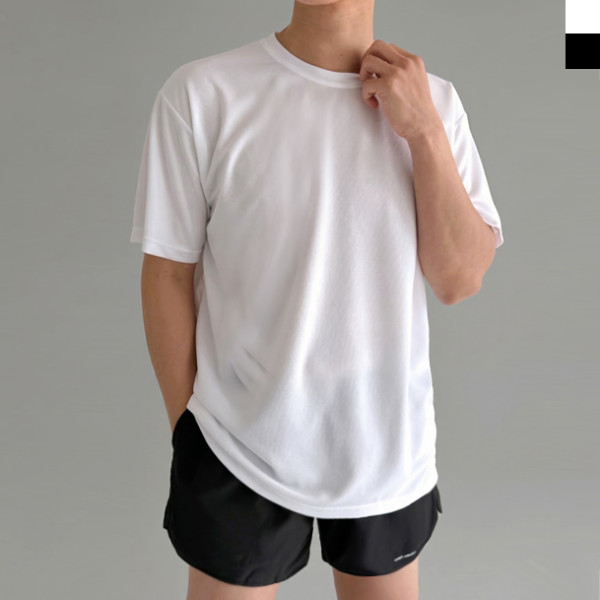 DGI 1833M 남자 기능성 쿨론 쿨링 라운드 반팔 티셔츠
