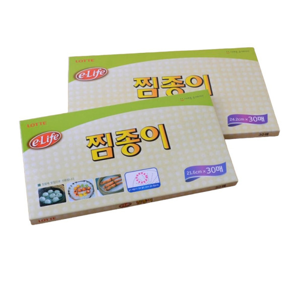 롯데 찜종이 30매 소(21.6cm)