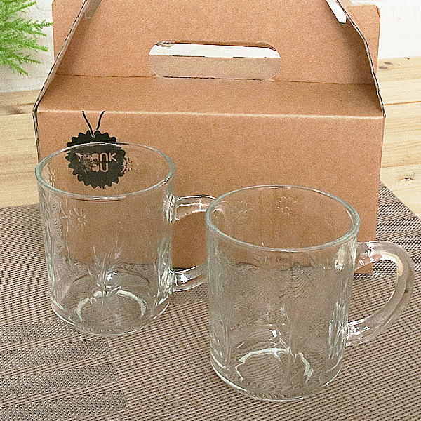 샤샤 유리머그 2ps set