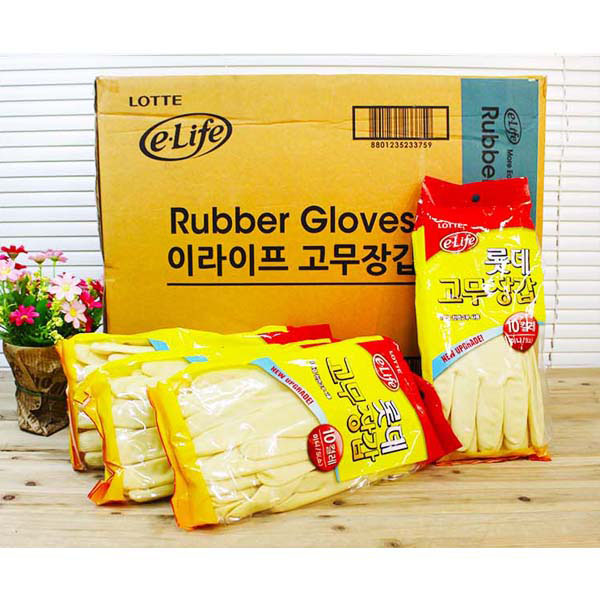 (BOX)롯데고무장갑 미니 (소)아이보리(NEW))10켤레_50개입