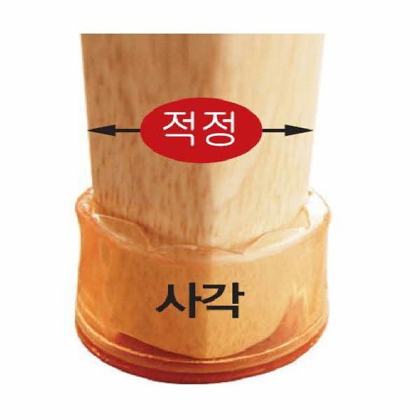 긁힘방지의자캡(사각 투명 소 0572 31X26X23 4개입)