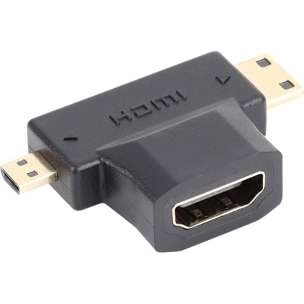 HDMI T형 변환젠더 HDMI / Mini HDMI + Micro HDMI