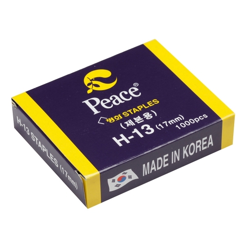 평화 스테플러침 H 13 17mm 80 70 20 1000pcs 박스 98개