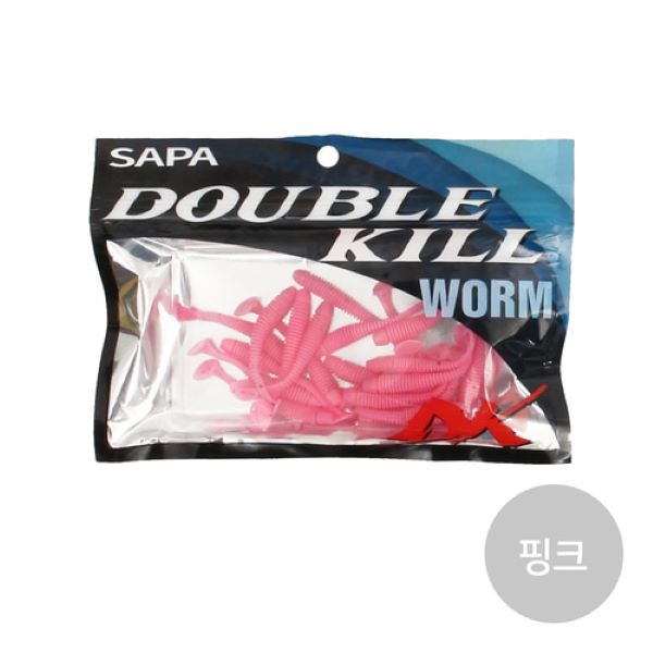 송어낚시 볼락낚시 미니쉐이드 웜 50mm 핑크