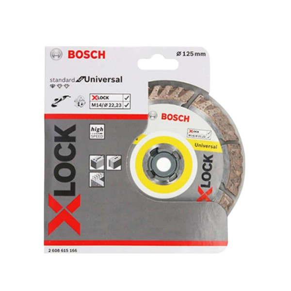 X-LOCK 석재용 다이아몬드날 마른날 1.6T 125mm