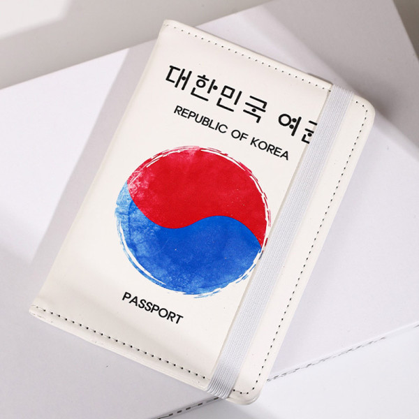 RFID 차단 여권 커버 태극 여행 지갑 케이스 S13307