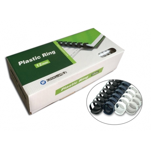 카피어랜드 제본링 12mm 흑색 100입 80매