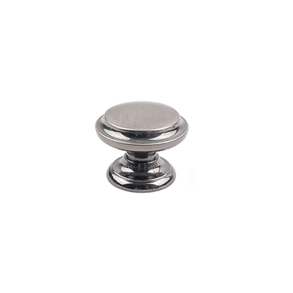 이중서클 1구 가구손잡이 소형 30mm 흑니켈 손잡이