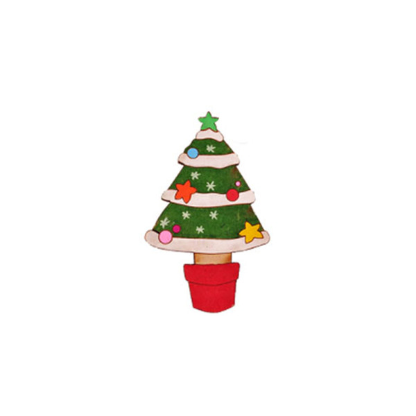 (YO) 우드아트 크리스마스트리 3T (10개입) (WA521)