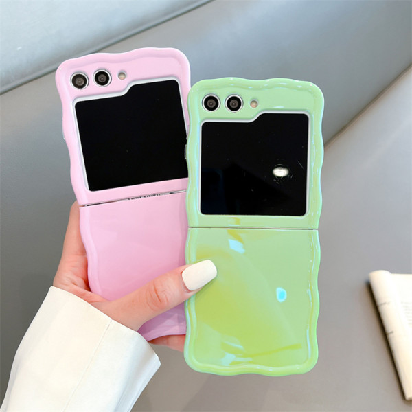 Z플립3_4_5_6 물결 파스텔 TPU 케이스