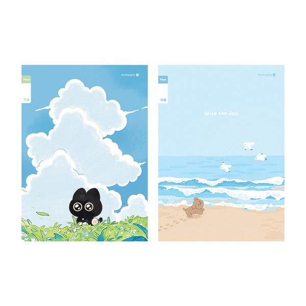 초등 3-6 노트 무제 25줄 A1(디자인랜덤 모닝글로리)