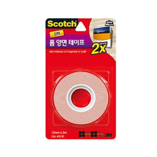 3M 스카치강력폼양면테이프 3120 12mm x 2.0m