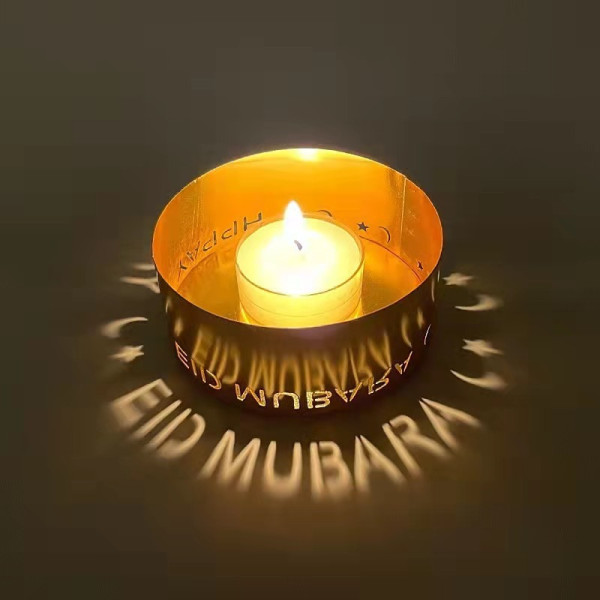 티라이트 무슬림 아랍어 장식 캔들홀더