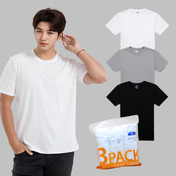 사계절 이너티 트라이 순면라운드 S-4XL 빅사이즈 쿨링 면티