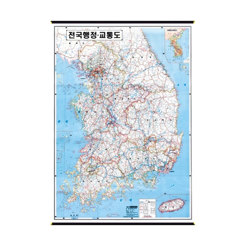 전국행정도로망도 괘도 850 1100