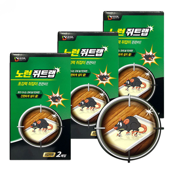노런 쥐트랩 6매(2매x3팩)