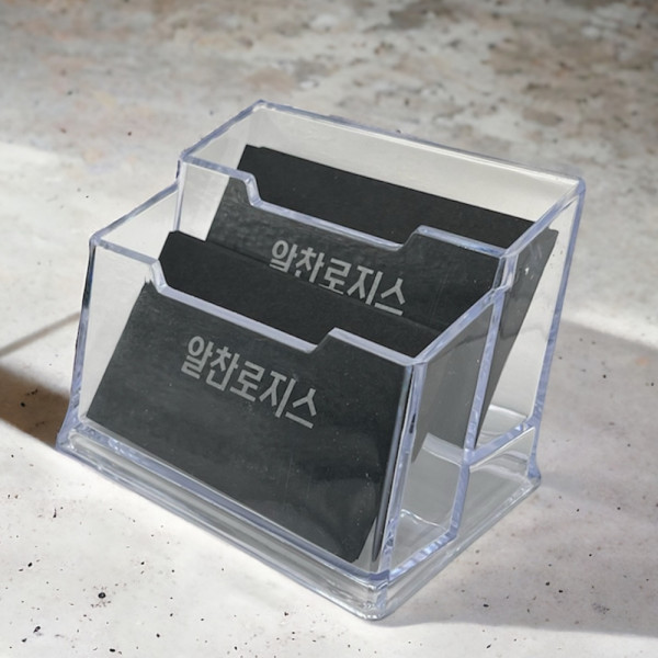 아크릴 2단 명함홀더